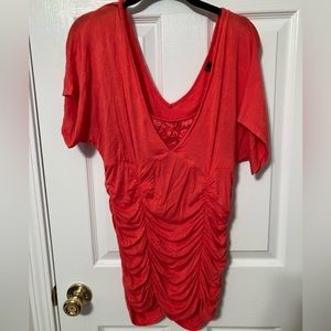 Maurices Dolman Lace V-neck Top